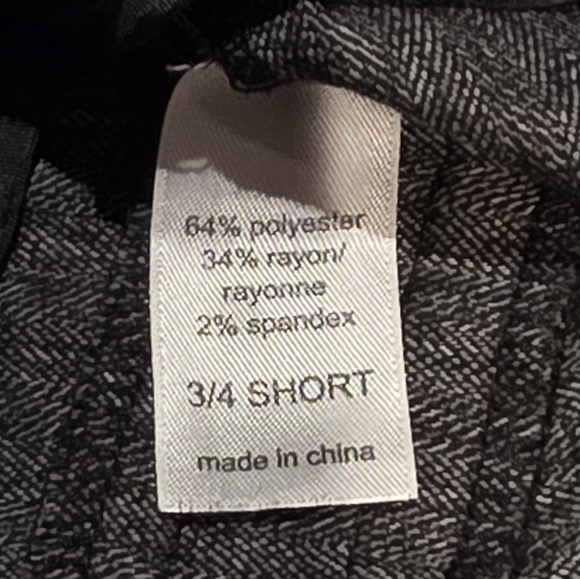 Maurices Dress Slacks Straight Leg Size 3/4 Short - Picture 8 of 8